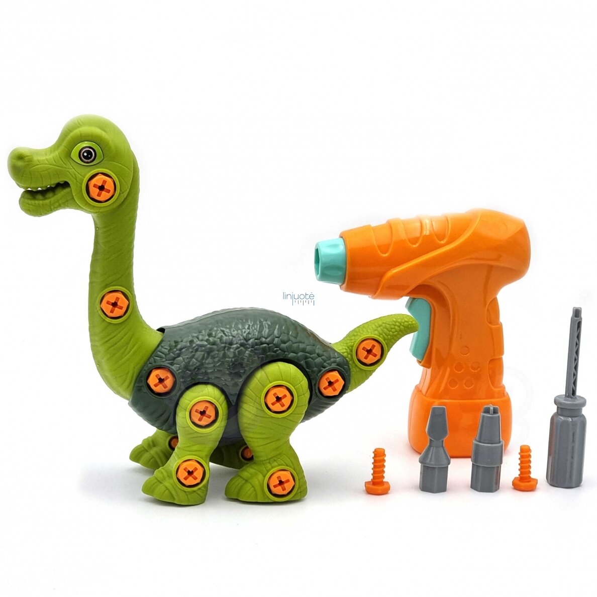 WOOPIE DINOZAURŲ SUKIMO KONSTRAVIMO RINKINYS + GRĘŽTUVAS, 31 EL., 40437 1