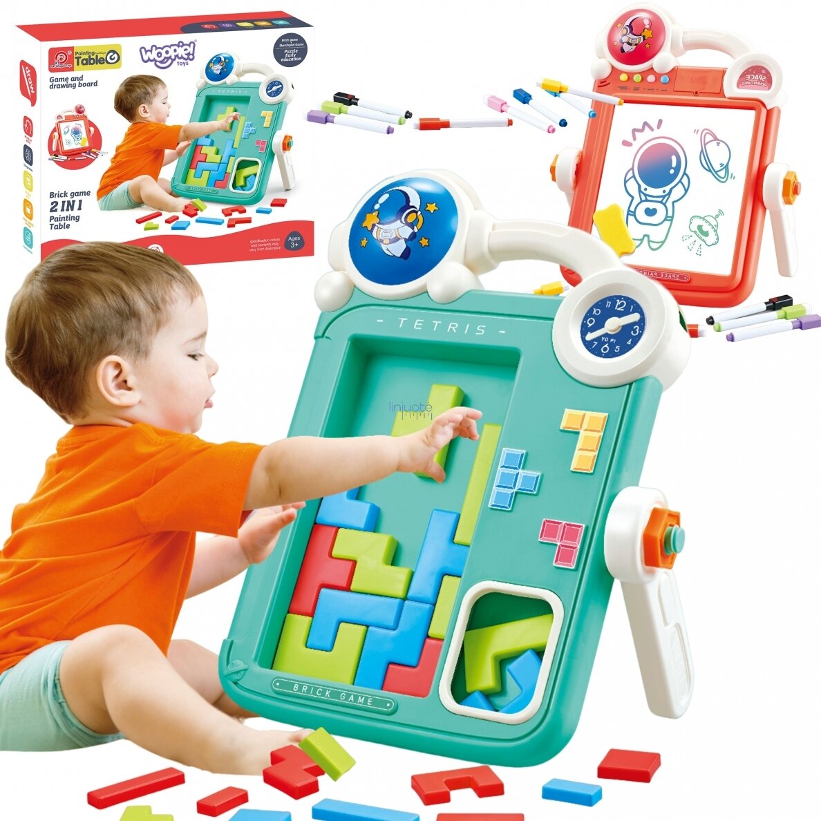 DVIPUSĖ PIEŠIMO LENTA IR "TETRIS“ ŽAIDIMAS 2-IN-1, 48808 DVIPUSĖ PIEŠIMO LENTA IR "TETRIS“ ŽAIDIMAS 2-IN-1, 48808