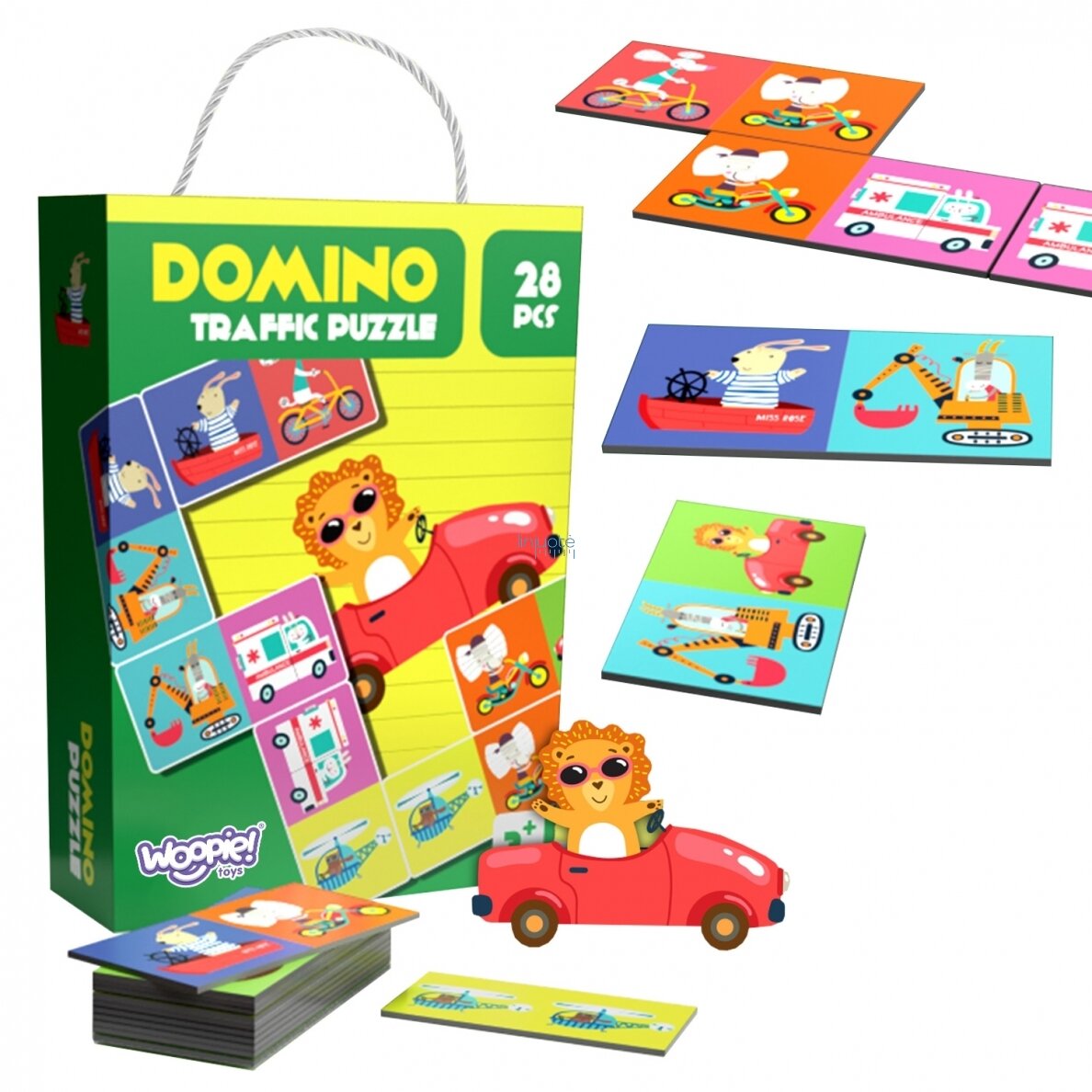 MOKOMASIS ŽAIDIMAS, DĖLIONĖS, DOMINO, 440460 MOKOMASIS ŽAIDIMAS, DĖLIONĖS, DOMINO, 440460
