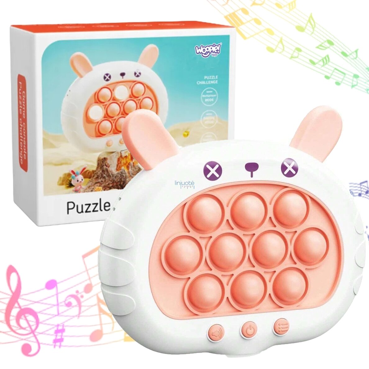 WOOPIE POP IT elektrinis antistresinis vikrumo žaidimas „Zuikutis“