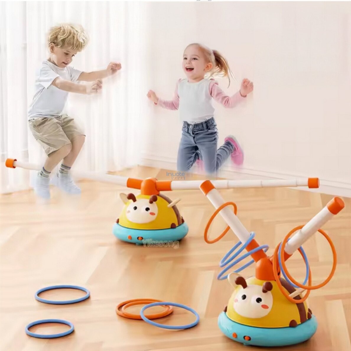 WOOPIE Taiklūmo žaidimas ir šuolio virvė, 2in1, 54221 2 WOOPIE Taiklūmo žaidimas ir šuolio virvė, 2in1, 54221 2
