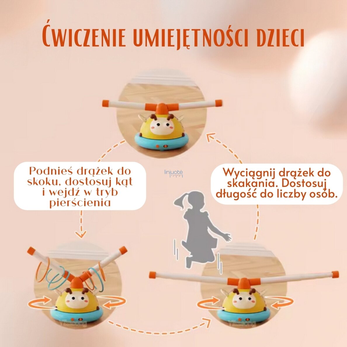 WOOPIE Taiklūmo žaidimas ir šuolio virvė, 2in1, 54221  4