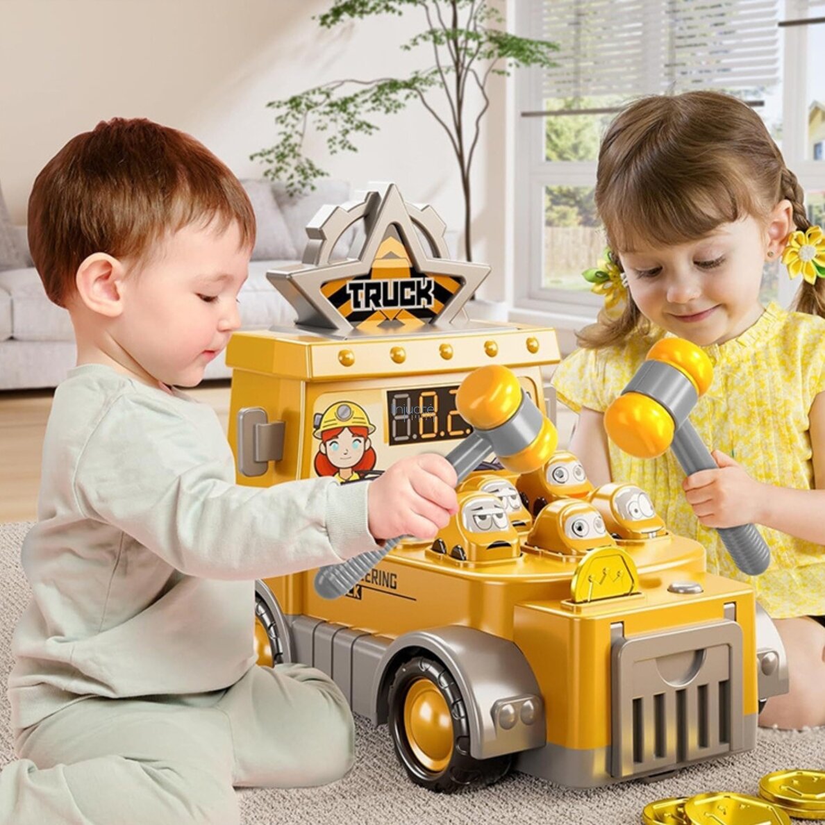 WOOPIE KALIMO ŽAIDIMAS SMŪGIUOK PLAKTUKU - DĖLIONĖ STATYBVIETĖ SU PRIEDAIS, 55129 2
