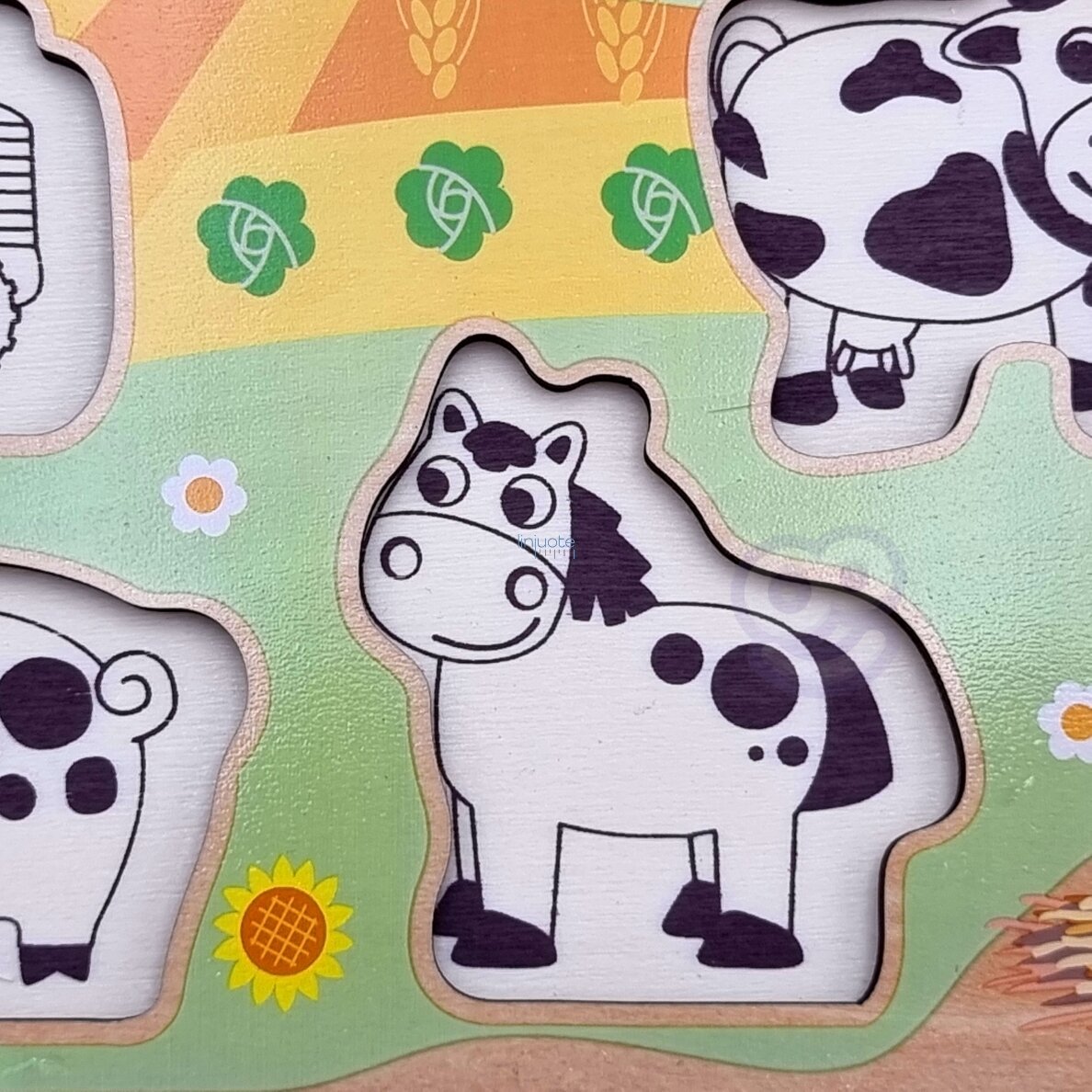 WOOPIE GREEN MEDINĖS MONTESSORI DĖLIONĖS FERMA SU SAUGIKLIAIS, 53507 4