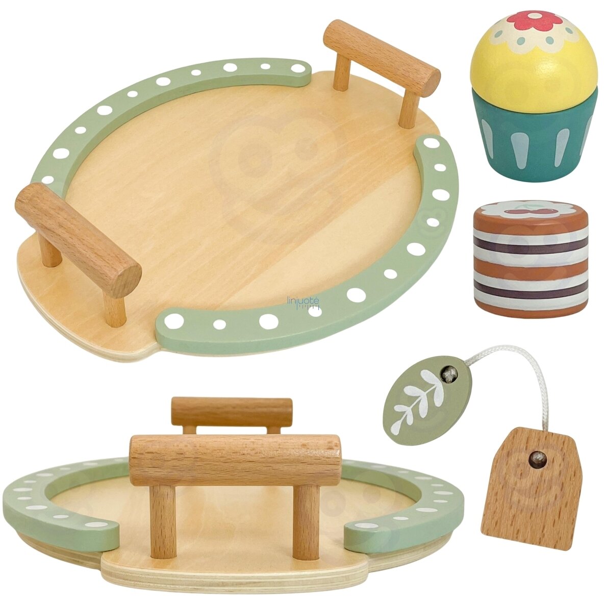 WOOPIE GREEN Medinis Arbatos ir Kavos Rinkinys 12 dalių 56485 6