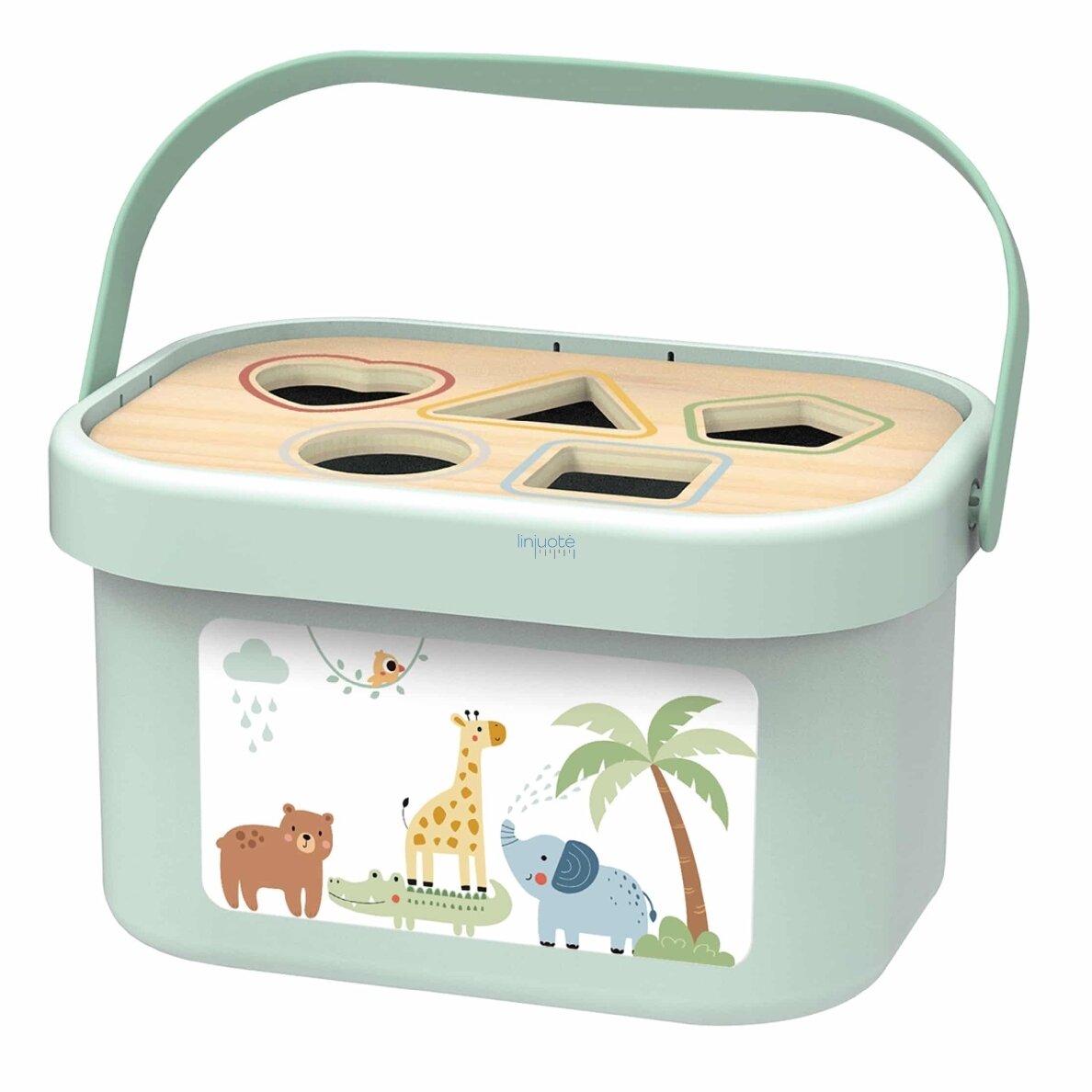WOOPIE GREEN Dėžutė Rūšiuoklė Box 3v1 Kaladėlės Piramidė Dramblys FSC, 49669 11 WOOPIE GREEN Dėžutė Rūšiuoklė Box 3v1 Kaladėlės Piramidė Dramblys FSC, 49669 11