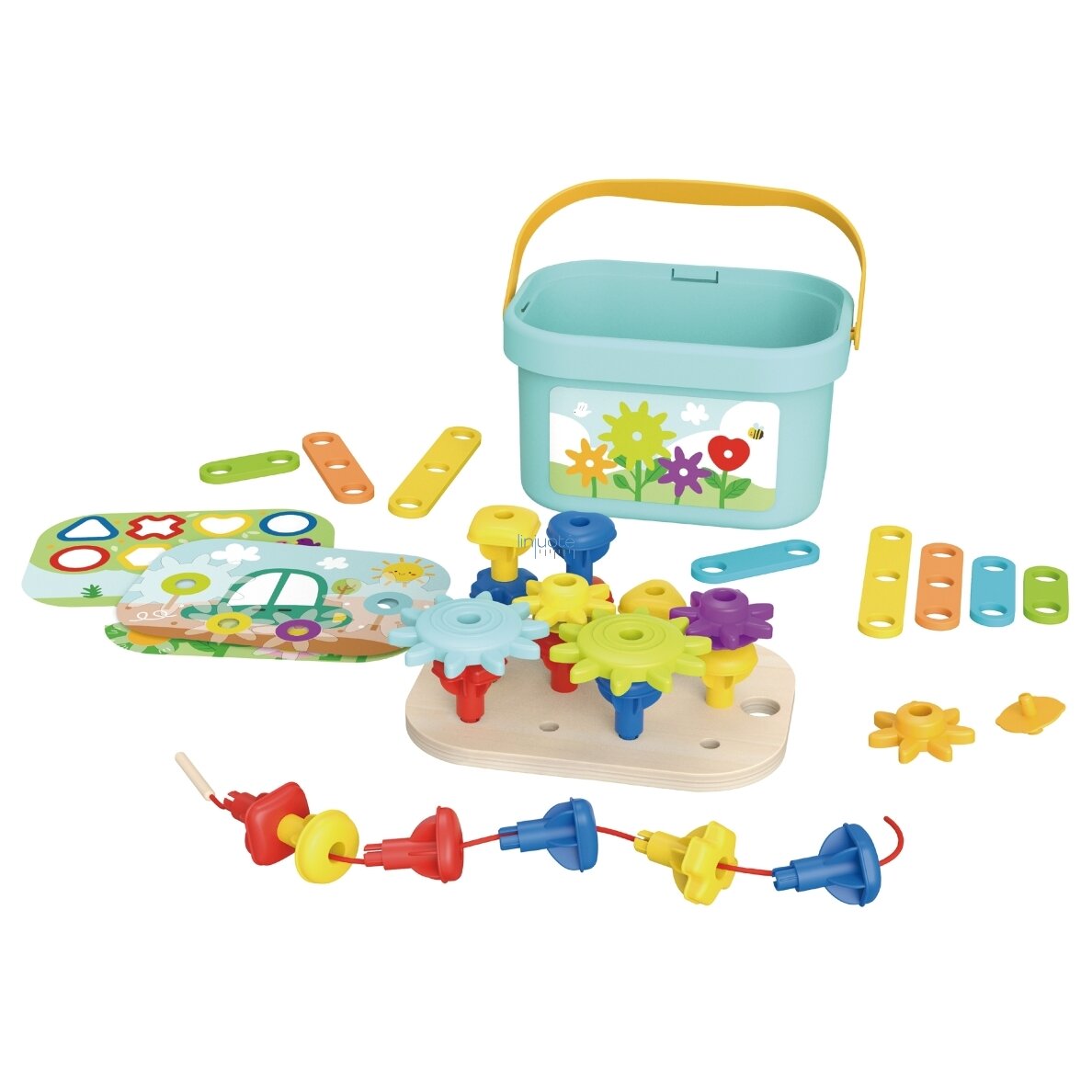 WOOPIE GREEN Montessori mokymosi rinkinys Smeigtukai dėžutėje Stulpeliai Veržlės 1 WOOPIE GREEN Montessori mokymosi rinkinys Smeigtukai dėžutėje Stulpeliai Veržlės 1