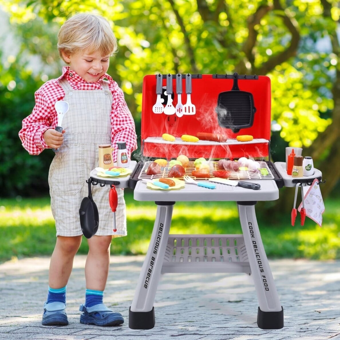 WOOPIE GRILL BARBECUE SODO VIRTUVĖ - INTERAKTYVUS GARAS LED KOMPLEKTAS XL 41 EL., 55174 2