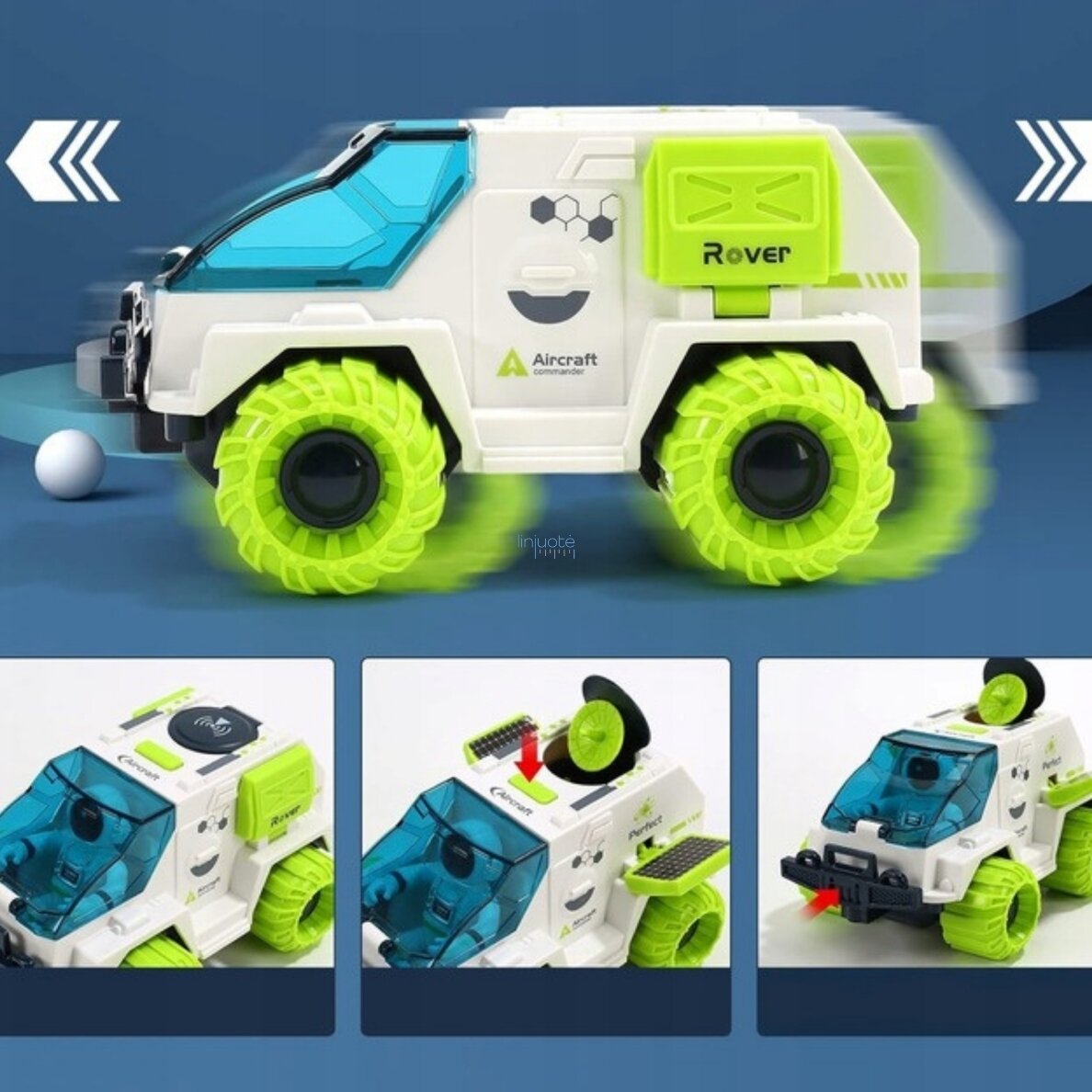 WOOPIE Interaktyvus Kosminis Marsaeigis su Priedais – Space Set 57130 4