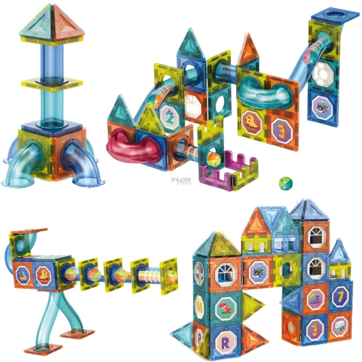 WOOPIE MAGNETINIAI 3D STATYBINIAI BLOKAI, MOKOMASIS RINKINYS „BALL TRACK“, 42EL,. 54917 1 WOOPIE MAGNETINIAI 3D STATYBINIAI BLOKAI, MOKOMASIS RINKINYS „BALL TRACK“, 42EL,. 54917 1