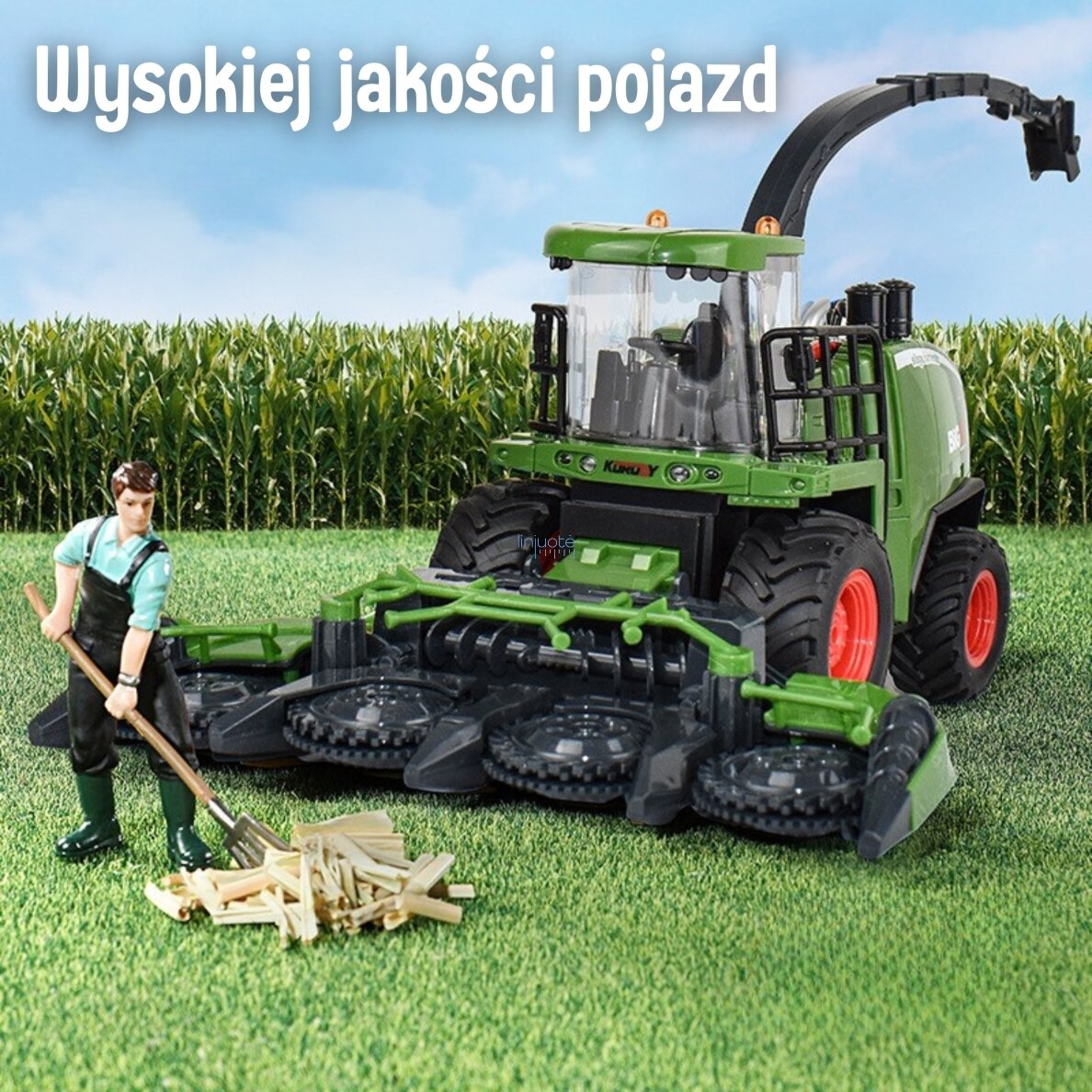 WOOPIE Kombainas su inerciniu varikliu, žalios spalvos rinkinys, 57390 2 WOOPIE Kombainas su inerciniu varikliu, žalios spalvos rinkinys, 57390 2