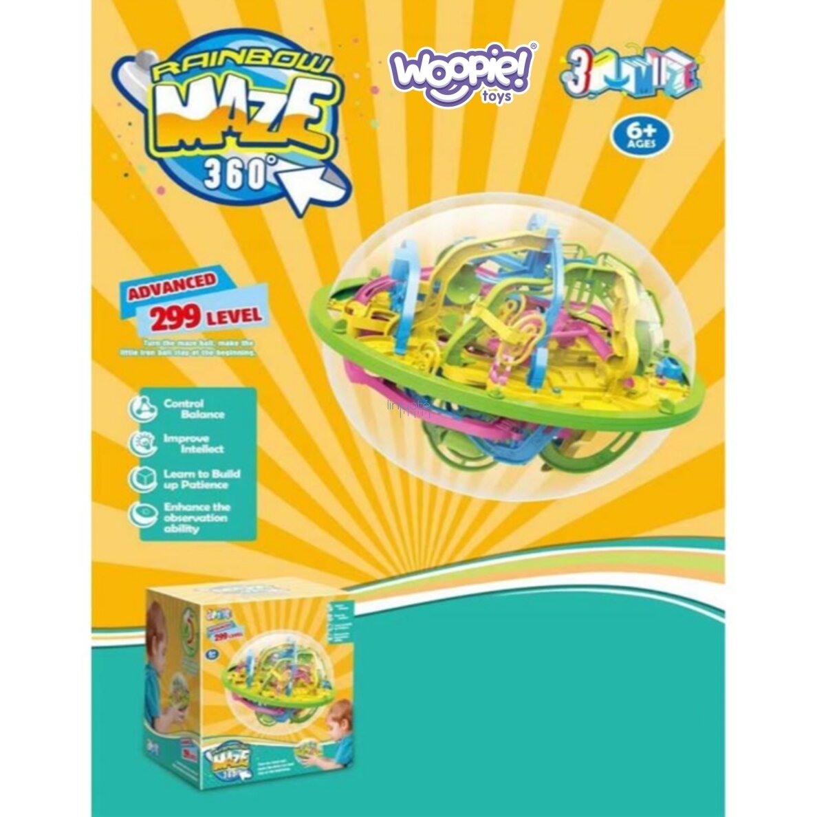 WOOPIE Labirintas 360 Logikos ir Vikrumo Žaidimas, 571540 3