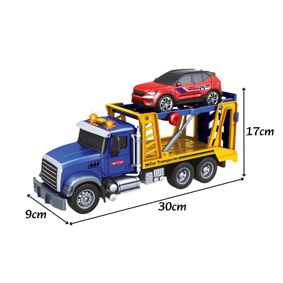 WOOPIE Transporteris su automobiliu, šviesa ir garsu 5