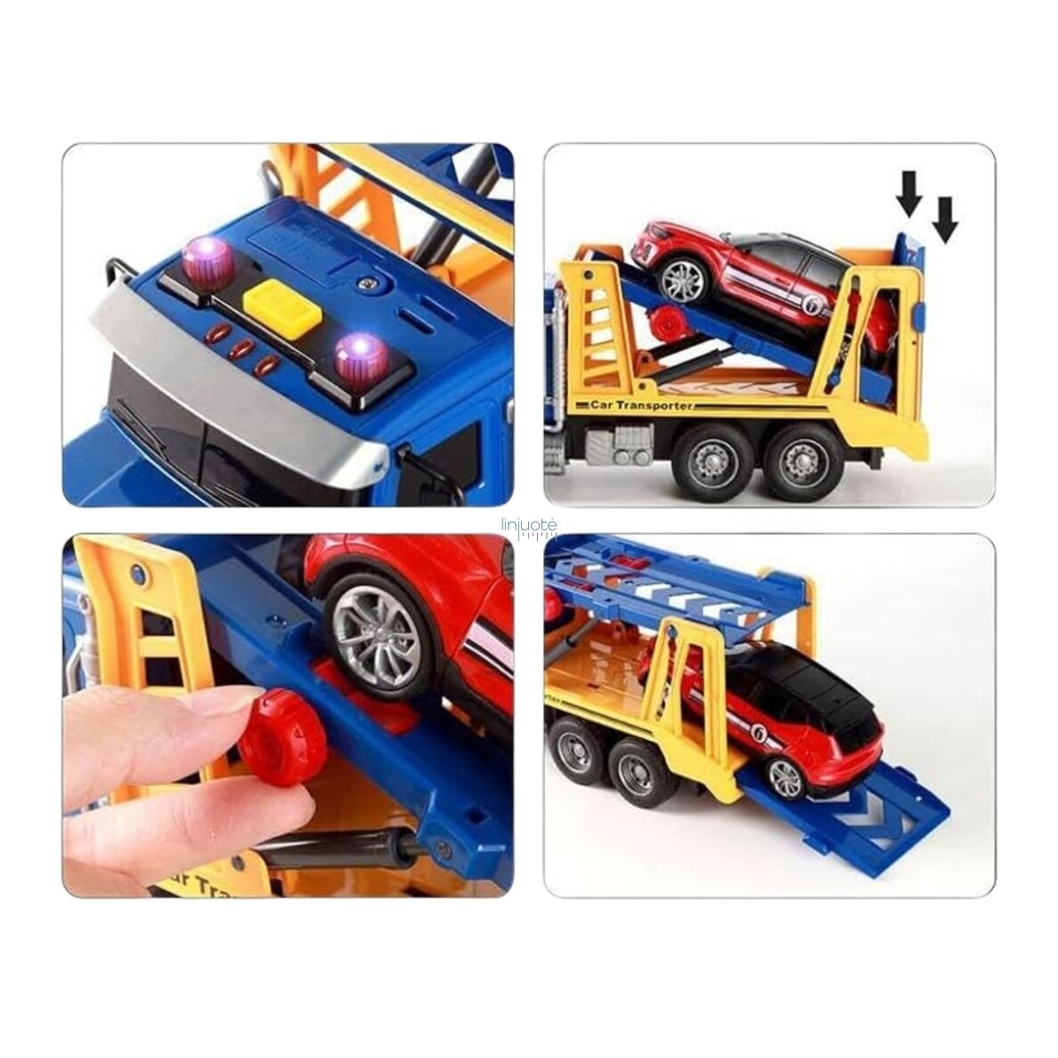 WOOPIE Transporteris su automobiliu, šviesa ir garsu 3