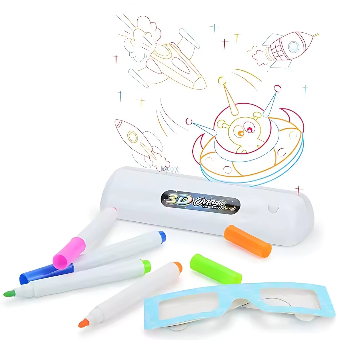 WOOPIE MAGNETINĖ LENTELĖ SU 3D LED APŠVIETIMU PIEŠIMUI, 53354 2 WOOPIE MAGNETINĖ LENTELĖ SU 3D LED APŠVIETIMU PIEŠIMUI, 53354 2