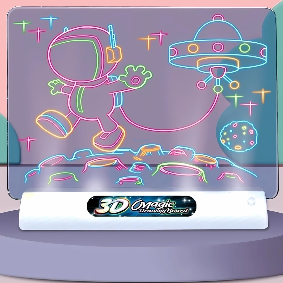 WOOPIE MAGNETINĖ LENTELĖ SU 3D LED APŠVIETIMU PIEŠIMUI, 53354 5