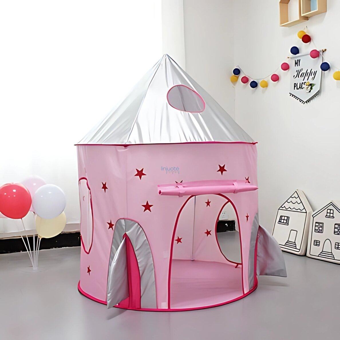 WOOPIE PALAPINĖ 3IN1, PRINCESĖS PILIS XXL - NAMELIS, TUNELIS, SAUSA PILIS, 54412 2