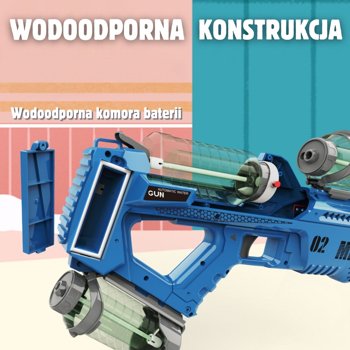 Woopie Elektrinis Automatinis Vandens Pistoletas Merkurijus 563480 4