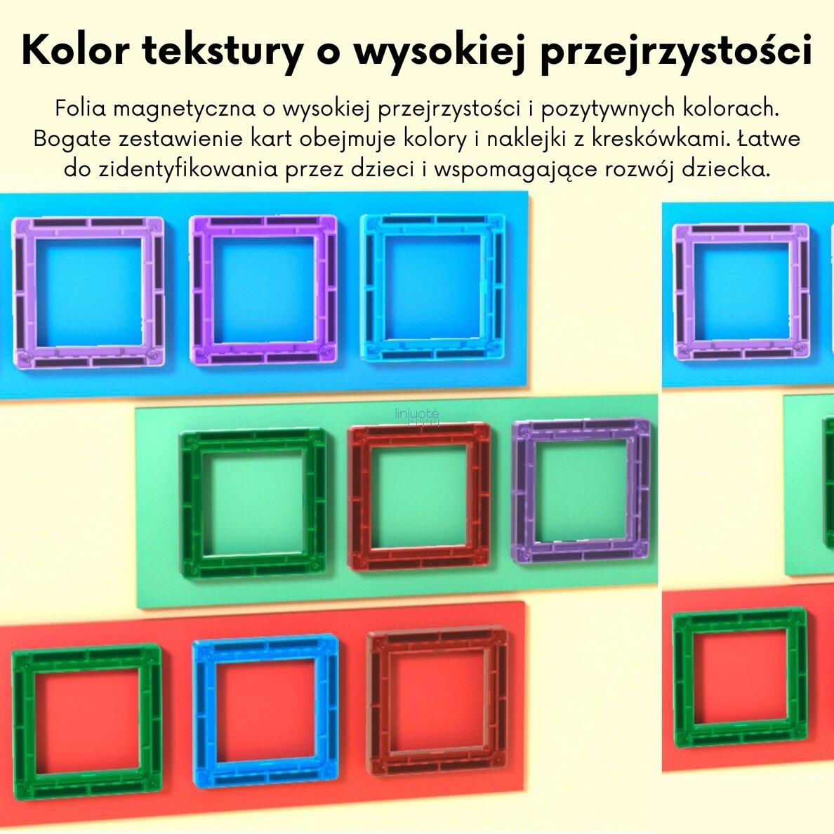 WOOPIE ERDVINIAI MAGNETINIAI BLOKAI - RAIDŽIŲ MOKYMASIS, 70 EL., 54993 3