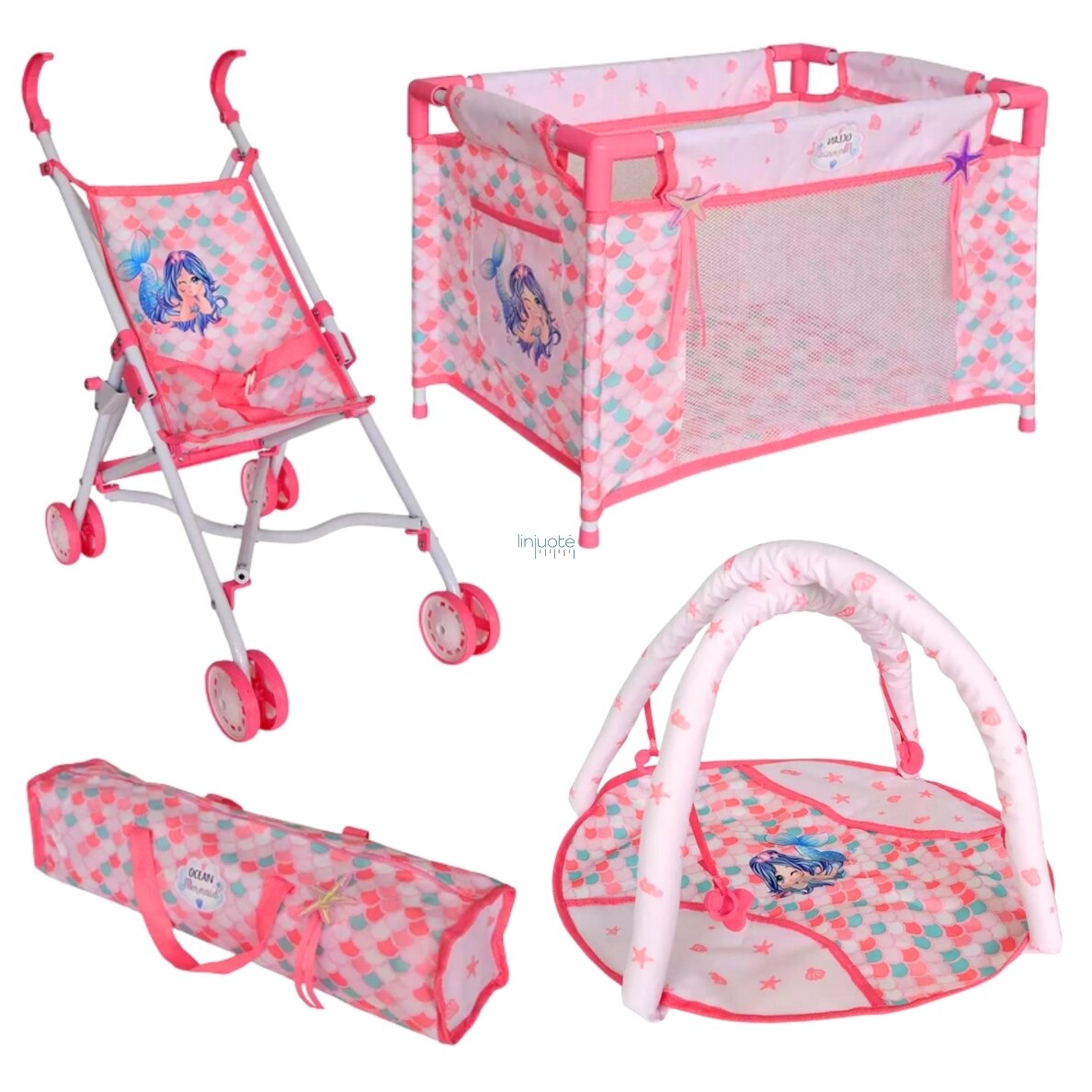 WOOPIE ROYAL Kūdikio Mermaid lėlė su 18 Priedais, 56331 8