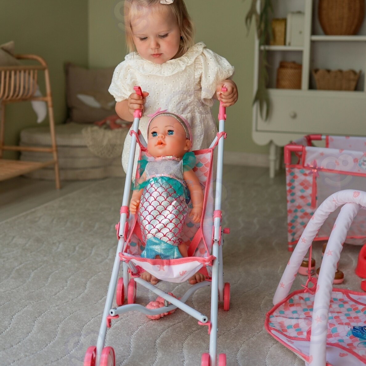 WOOPIE ROYAL Kūdikio Mermaid lėlė su 18 Priedais, 56331 3