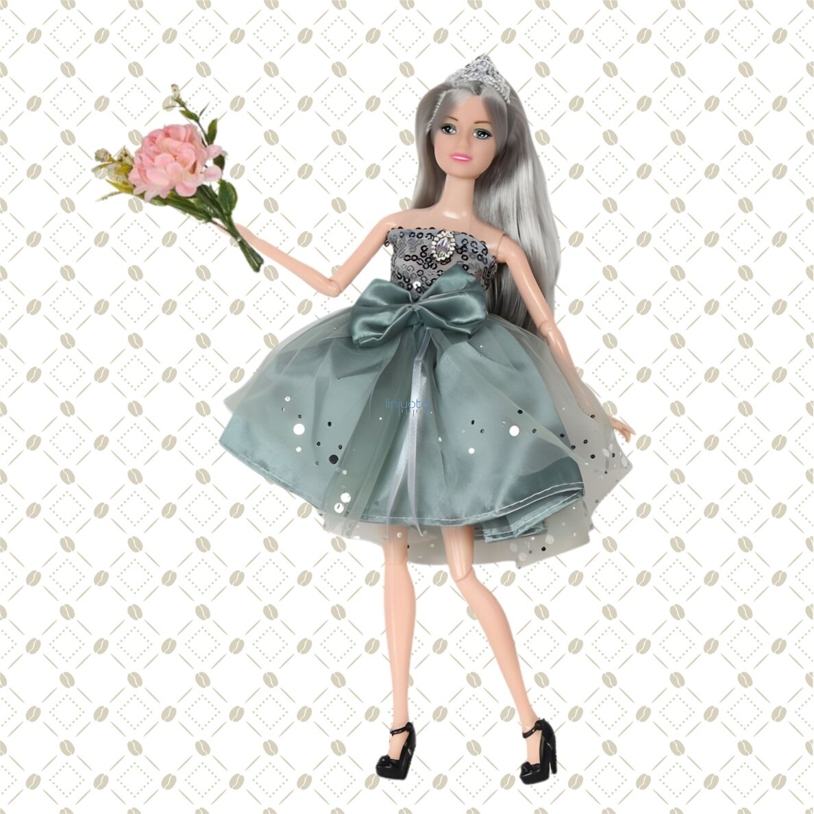 WOOPIE ROYAL Lėlė Emi su Elegantiška Tiulio Suknele ir Kaspinu bei Puokšte, 57901 3 WOOPIE ROYAL Lėlė Emi su Elegantiška Tiulio Suknele ir Kaspinu bei Puokšte, 57901 3