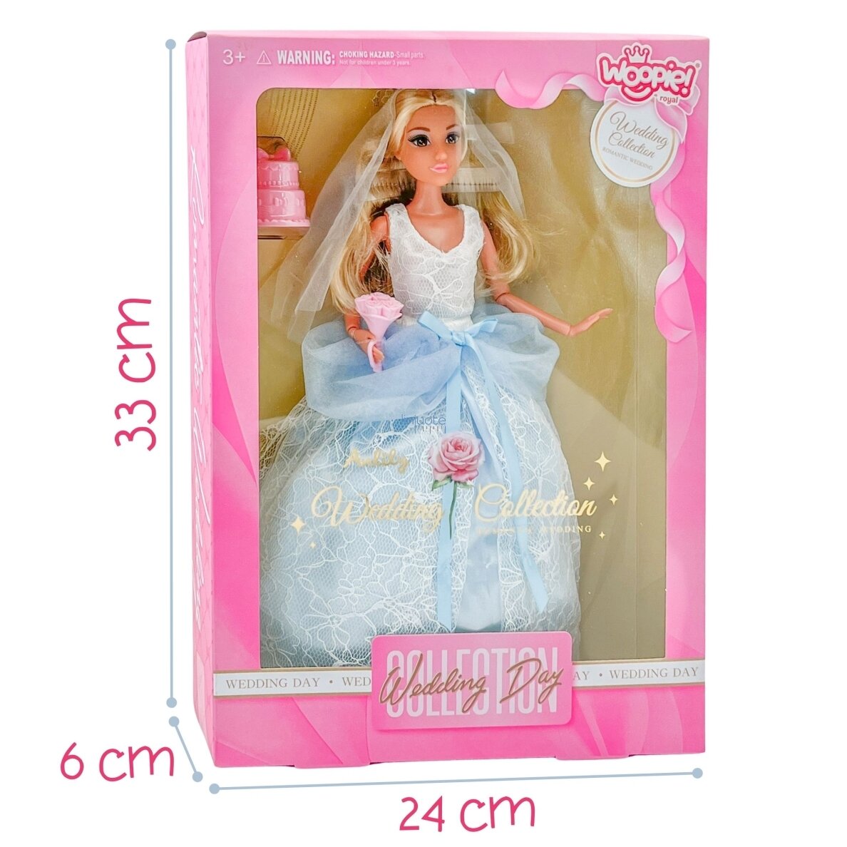 WOOPIE ROYAL Mados Lėlė LILY Nuotaka su Tortu, 57826 3