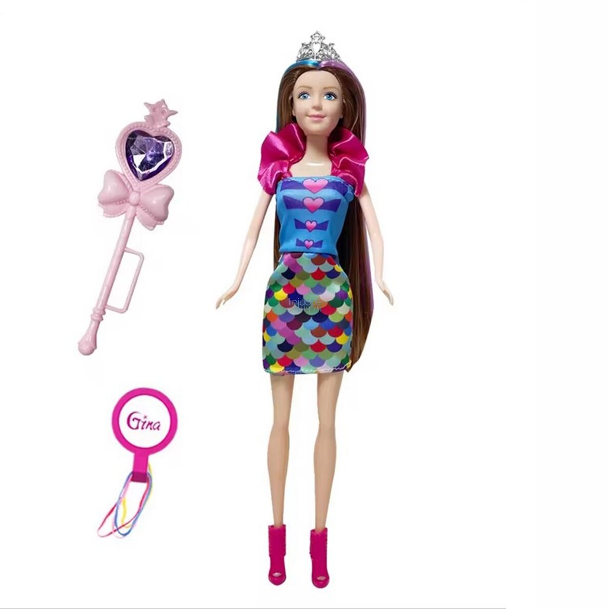 WOOPIE ROYAL 4 Magiškų Princesių Rinkinys - 4in1 Lėlių Dėžutė su Priedais 503390 4