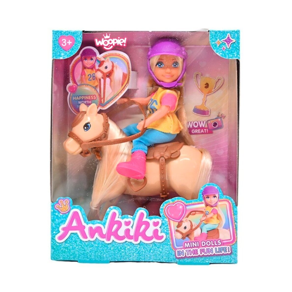 WOOPIE ROYAL Rinkinys Lėlė Jodinėtoja su Arkliu, 57628 5 WOOPIE ROYAL Rinkinys Lėlė Jodinėtoja su Arkliu, 57628 5