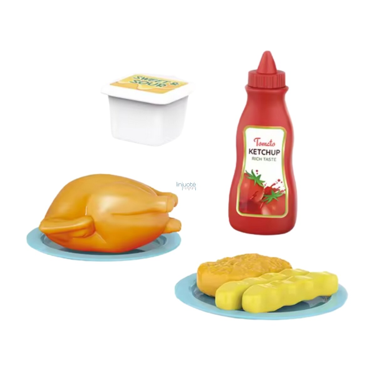WOOPIE Rožinė Mikrobangų Krosnelė su Vištiena 56850 2