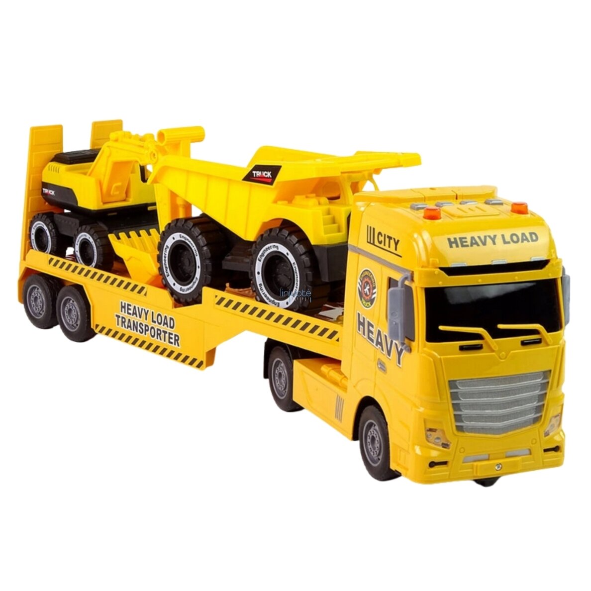 WOOPIE Automobilis su priekaba ir statybinėmis mašinomis, 55358 2