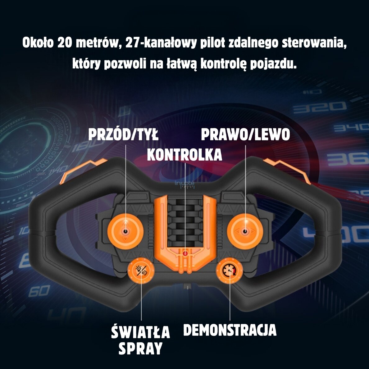 Woopie Nuotoliniu Būdu Valdomas Lenktyninis Automobilis RC 56867 6 Woopie Nuotoliniu Būdu Valdomas Lenktyninis Automobilis RC 56867 6
