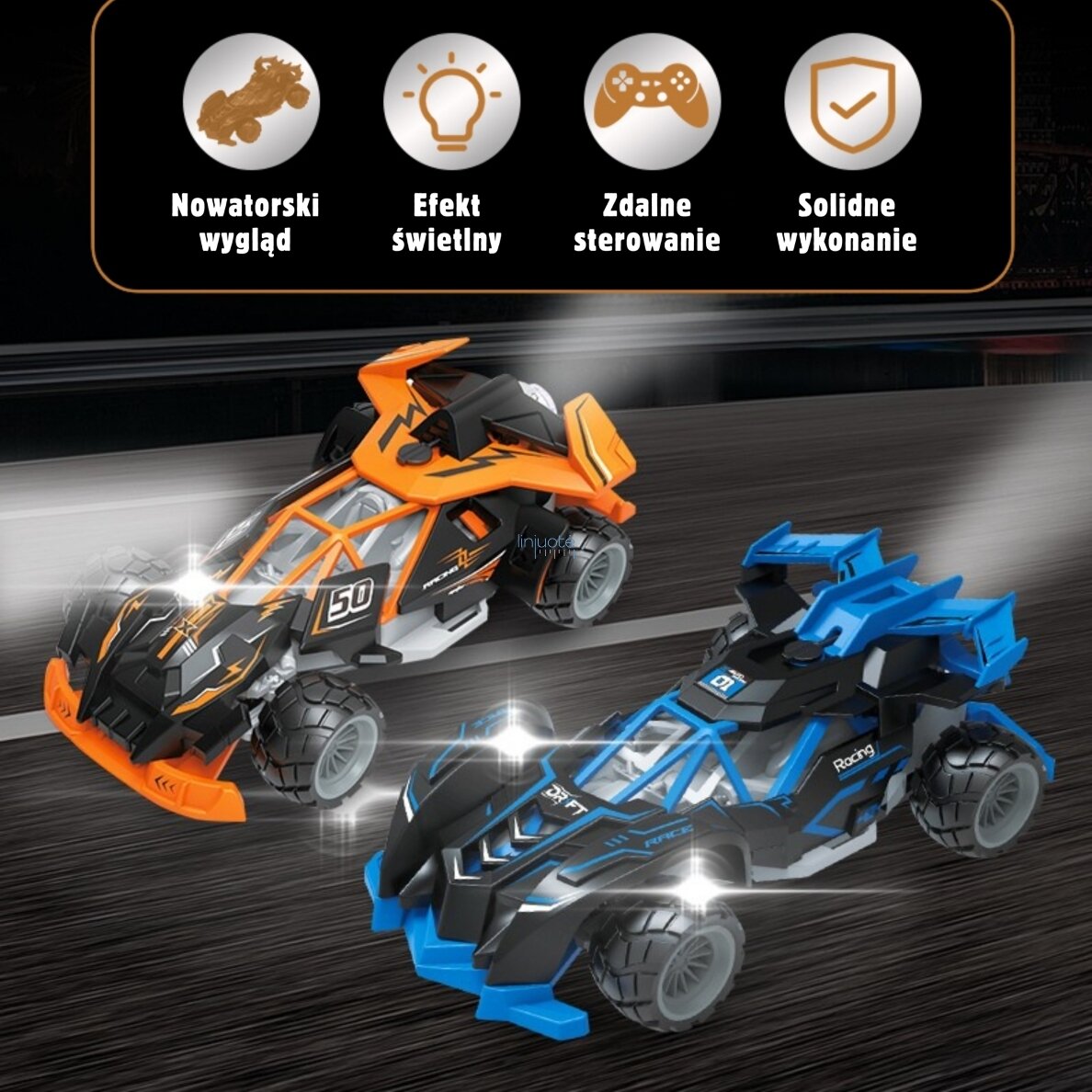 Woopie Nuotoliniu Būdu Valdomas Lenktyninis Automobilis RC 56867 4 Woopie Nuotoliniu Būdu Valdomas Lenktyninis Automobilis RC 56867 4