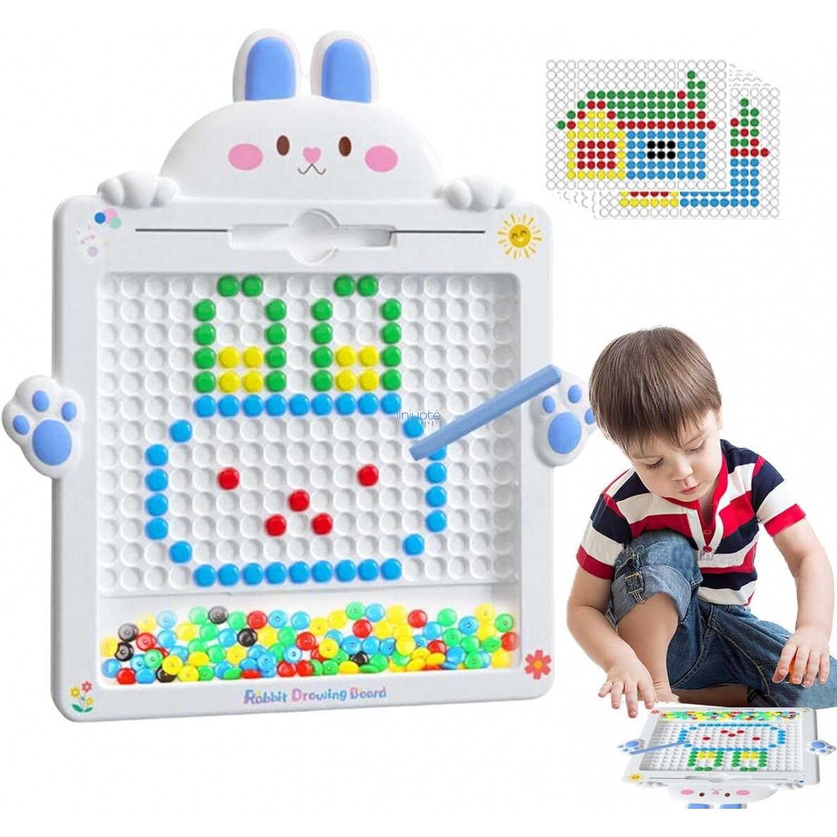 MONTESSORI MAGNETINĖ LENTA VAIKAMS MAGPAD KIŠKIS MĖLYNAS, 48129