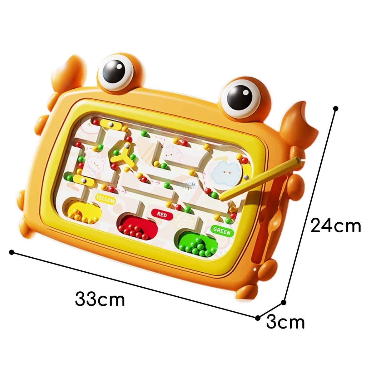 WOOPIE Magnetinė Montessori Lentelė Krabo Labirintas Oranžinė, 55808 6 WOOPIE Magnetinė Montessori Lentelė Krabo Labirintas Oranžinė, 55808 6