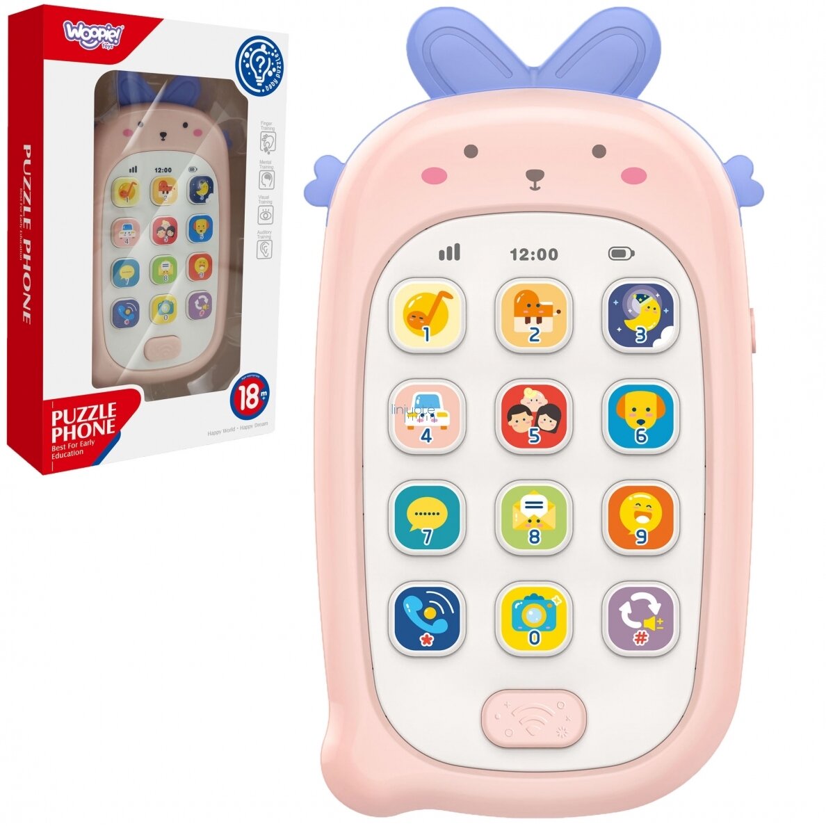 WOOPIE INTERAKTYVUS MOBILUSIS TELEFONAS SU GARSAIS, 47931