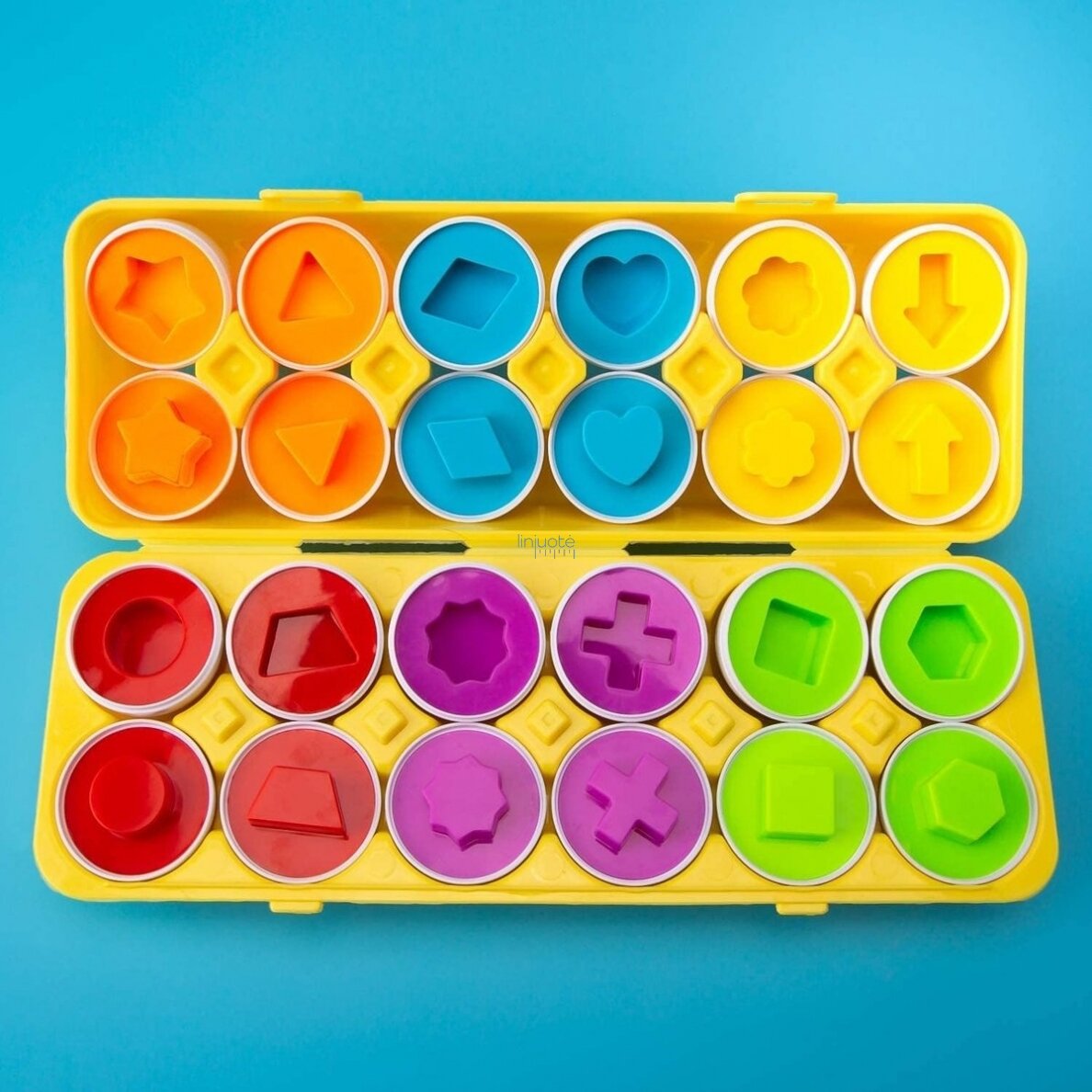 MONTESSORI KIAUŠINIŲ DĖLIONĖ - ATITAIKYK FORMAS IR SPALVAS, 48426 5 MONTESSORI KIAUŠINIŲ DĖLIONĖ - ATITAIKYK FORMAS IR SPALVAS, 48426 5