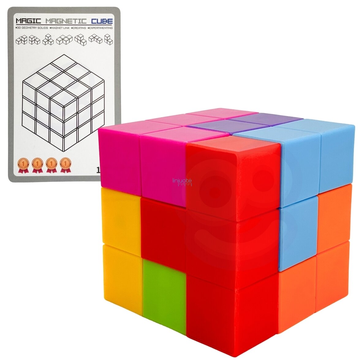 WOOPIE DĖLIONĖ TETRIS KUBAS SU KORTŲ RINKINIU, 53217 1