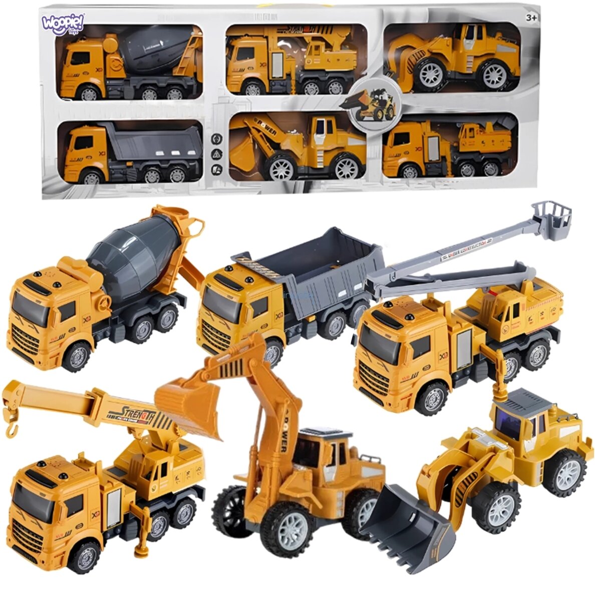 WOOPIE DIDELIS STATYBOS AUTOMOBILIŲ RINKINYS 6in1, 52869 1 WOOPIE DIDELIS STATYBOS AUTOMOBILIŲ RINKINYS 6in1, 52869 1