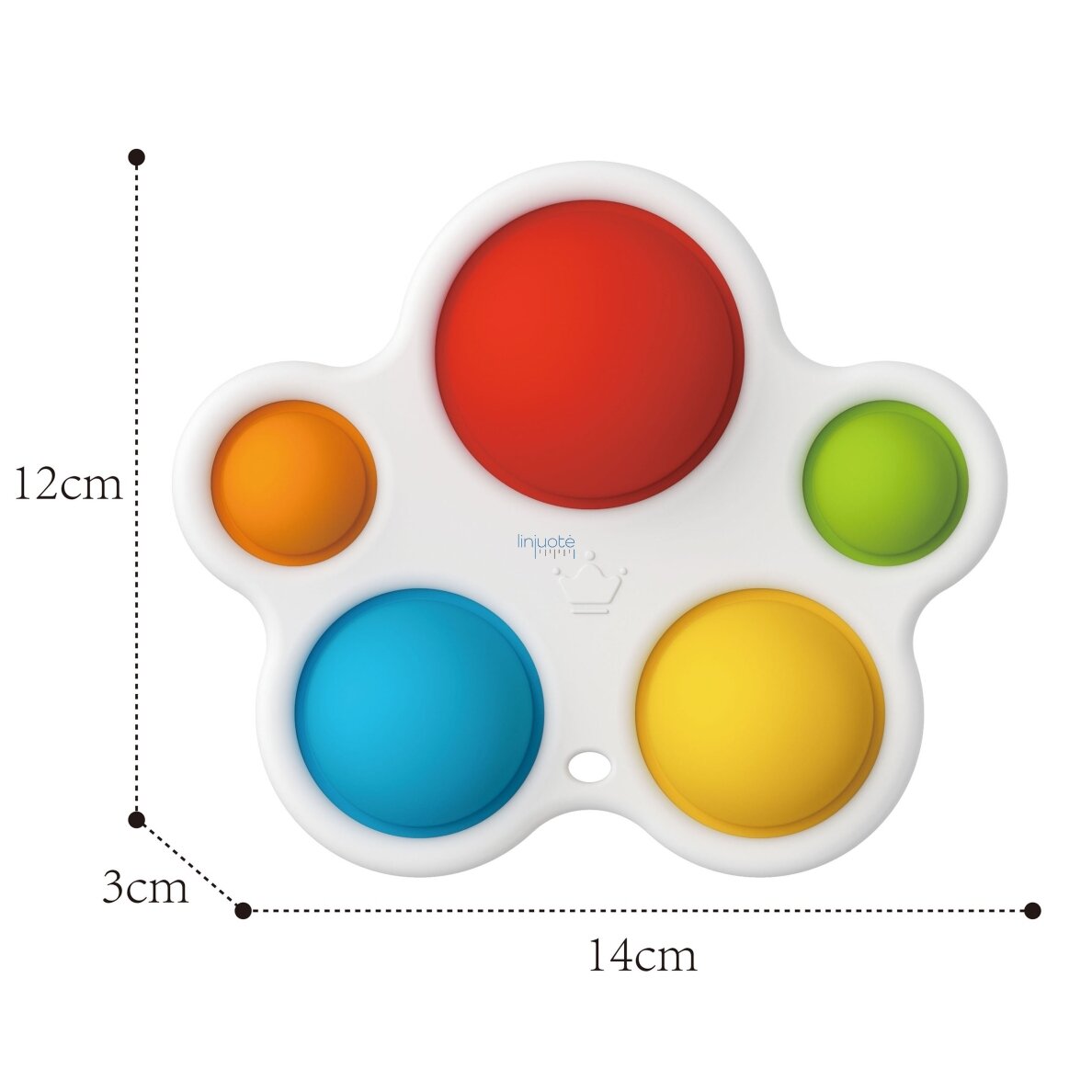 WOOPIE Jutiklinė Žaislas Kramtukas Antistresinis POP IT Montessori 7 WOOPIE Jutiklinė Žaislas Kramtukas Antistresinis POP IT Montessori 7