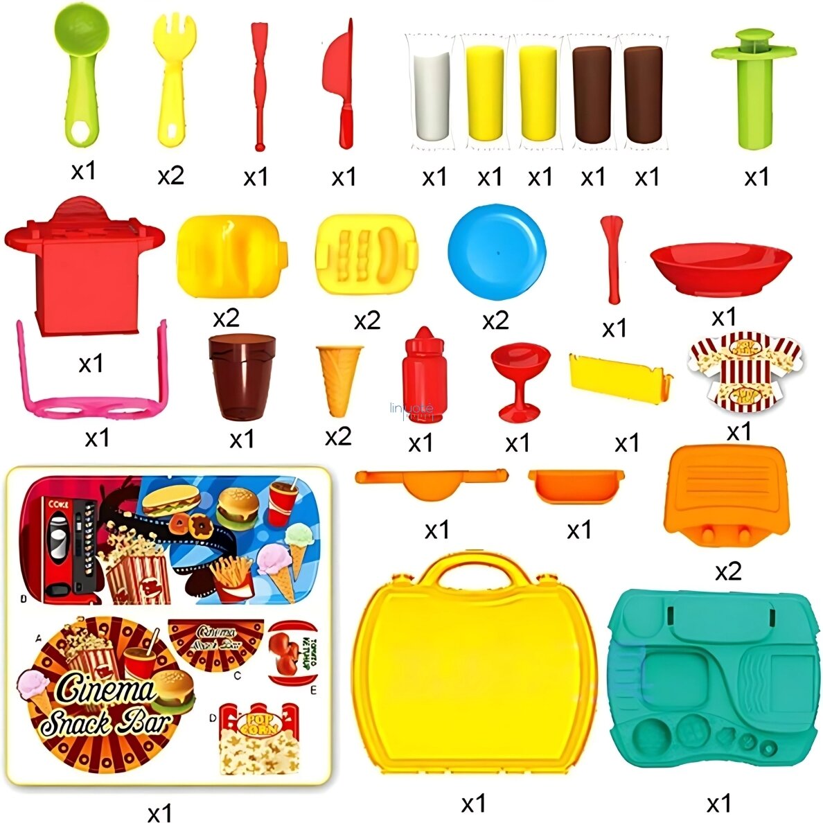 WOOPIE Rinkinys Užkandžių Gamybai iš Modelino 56492 3 WOOPIE Rinkinys Užkandžių Gamybai iš Modelino 56492 3