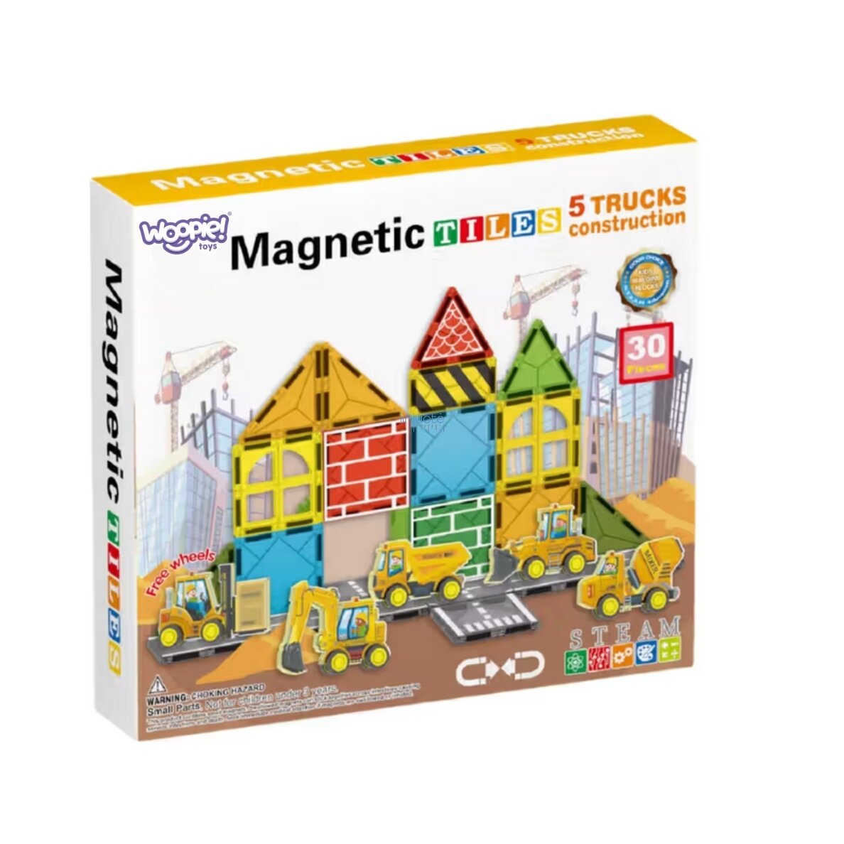 STEAM Magnetinis Konstruktorius, 30 EL, 55822 3 STEAM Magnetinis Konstruktorius, 30 EL, 55822 3
