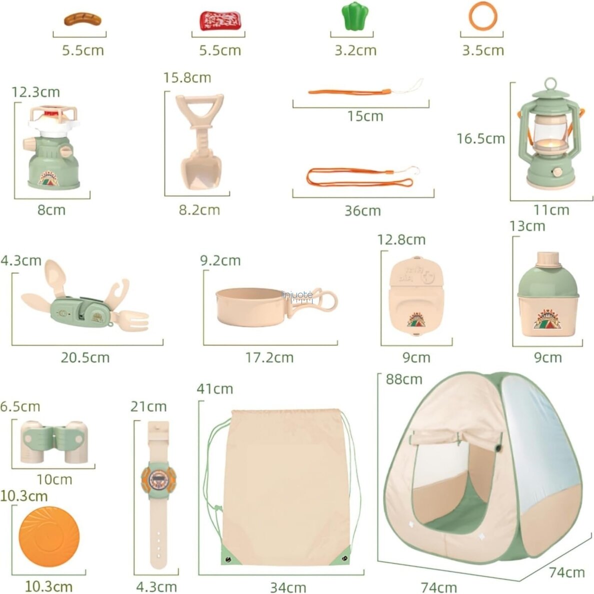 WOOPIE MAŽOJO TYRINĖTOJO STOVYKLAVIMO RINKINYS XXL IŠVYKAI 15 EL., 55372 6 WOOPIE MAŽOJO TYRINĖTOJO STOVYKLAVIMO RINKINYS XXL IŠVYKAI 15 EL., 55372 6