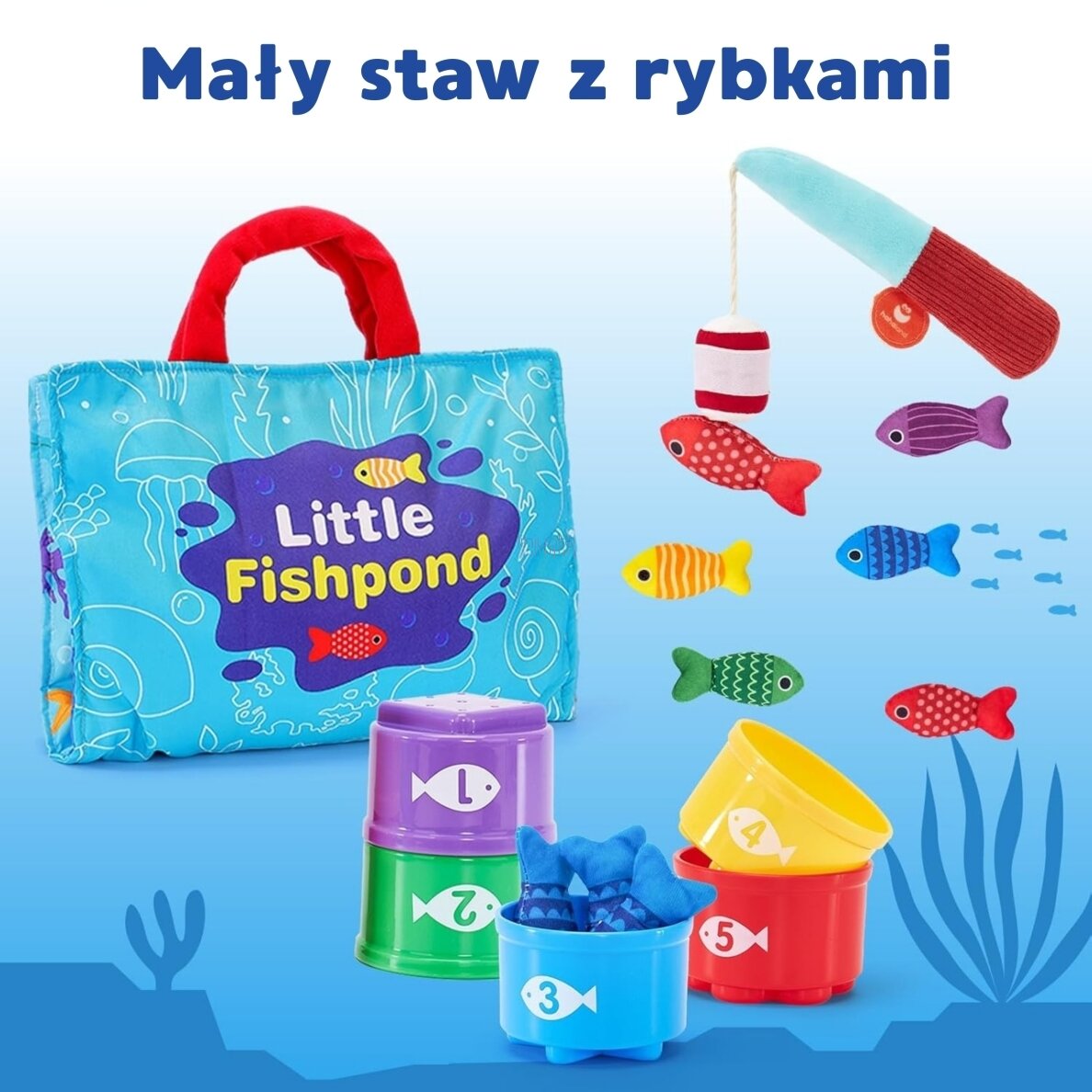 WOOPIE Mažojo Žvejo Skaičiavimo Mokymosi Komplektas, 22 Dalių 54566 3