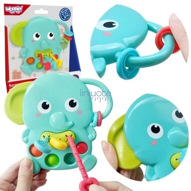 WOOPIE BABY SENSORINIS KRAMTUKAS MONTESSORI DRAMBLIUKAS 4IN1, 53675