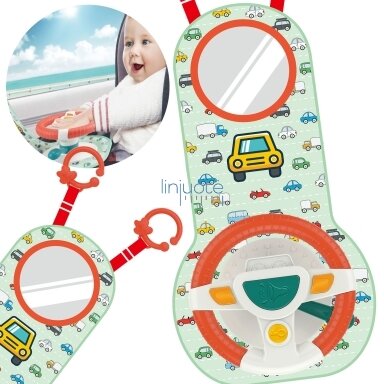 BABY INTERAKTYVUS VAIRAS Į AUTOMOBILĮ MAŽAJAM VAIRUOTOJUI, 47450 BABY INTERAKTYVUS VAIRAS Į AUTOMOBILĮ MAŽAJAM VAIRUOTOJUI, 47450