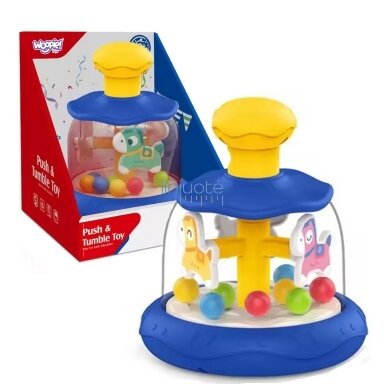 WOOPIE BABY Spalvoti Arkliukai Mėlynas Vėjo Malūnėlis Karuselė su Kamuoliukais WOOPIE BABY Spalvoti Arkliukai Mėlynas Vėjo Malūnėlis Karuselė su Kamuoliukais