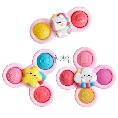 WOOPIE BABY Kosminis spinneris Pop-it Sensorinis žaislas Keičiami 3 vnt Rožinis. WOOPIE BABY Kosminis spinneris Pop-it Sensorinis žaislas Keičiami 3 vnt Rožinis.