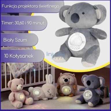 WOOPIE BABY Miegamasis Lokys su Projektoriumi ir Ramyklė 15 Melodijų WOOPIE BABY Miegamasis Lokys su Projektoriumi ir Ramyklė 15 Melodijų