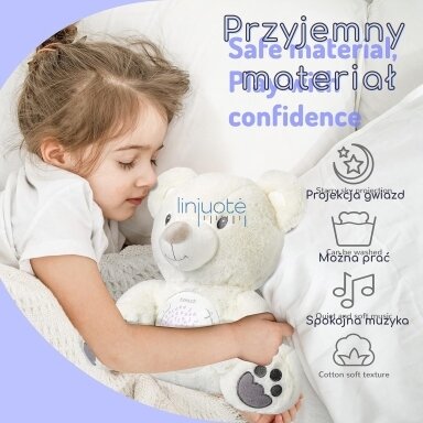 WOOPIE BABY Miegamojo Meškutis su Projektoriumi ir Ramyklė 15 Melodijų WOOPIE BABY Miegamojo Meškutis su Projektoriumi ir Ramyklė 15 Melodijų